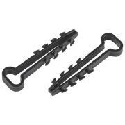 Дюбель-хомут 5-10мм для плоского кабеля NO-224-565 черн. (уп.10шт) Эра Б0066252