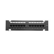 Патч-панель настенная 12 портов RJ45 UTP кат.5E TOKOV ELECTRIC TKE-WMPP-5E-1U-12P-UTP