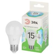 Лампа светодиодная GREEN LINE A60-15W-840-E27 GL 15Вт груша 4000К яркий свет бел. E27 Эра Б0067128