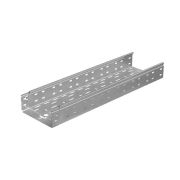 Лоток листовой перфорированный 200х80 L3000 сталь 0.7мм «БЫСТРЫЙ МОНТАЖ ПЛЮС» LPplus80-200-0.7-3000 оцинк. КМ PL0244