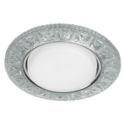 Светильник точечный DK LD22 SL/WH GX53 декор со светодиод. подсветкой прозр. ЭРА Б0029625