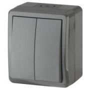 Выключатель 2-кл. ОП Эра Эксперт 10А IP54 11-1404-03 250В 10AX сер. Эра Б0020676