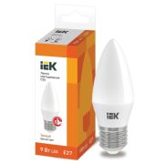Лампа светодиодная C35 9Вт свеча 3000К E27 230В IEK LLE-C35-9-230-30-E27