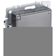 Розетка BRITE РСбш10-3-44-БрС 16А IP44 с заземл. защ. шторки с крышкой механизм сталь IEK BR-R16-16-44-K46