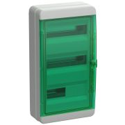 Корпус КМПн-36 TEKFOR IP65 зел. прозр. дверь пластик. IEK TF5-KP72-N-36-65-K03-K06