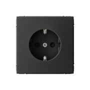 Розетка ArtGallery 16А с заземл. защ. шторки механизм карбон SE GAL001045